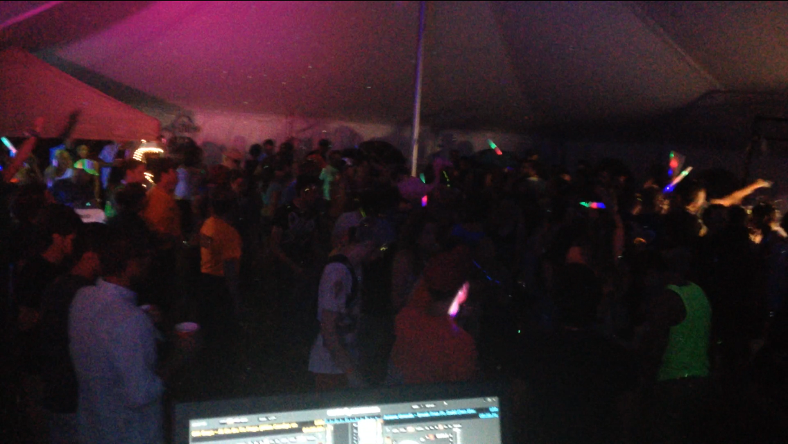 DJ Denim View from the Conestoga College Frosh tent on Doon campus! 